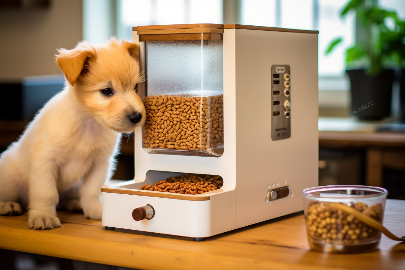 gravity based automated dog feeders