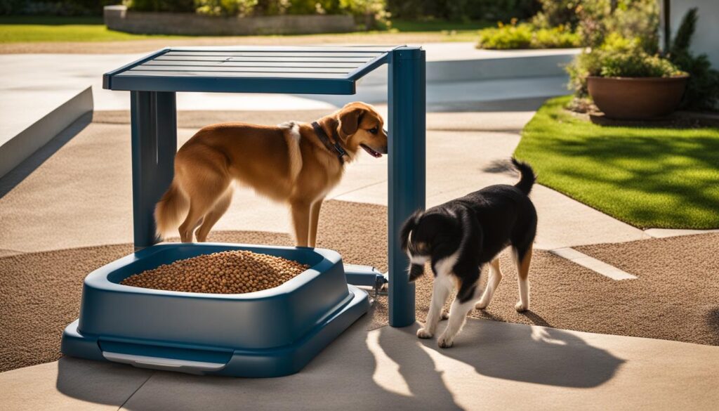tips for using outdoor automated dog feeders