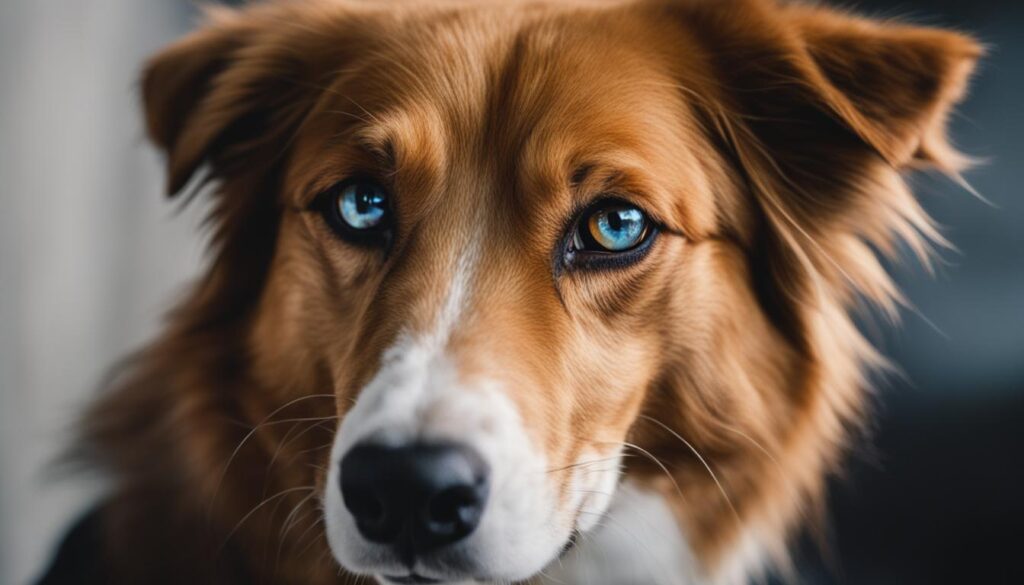 Dog with captivating eyes