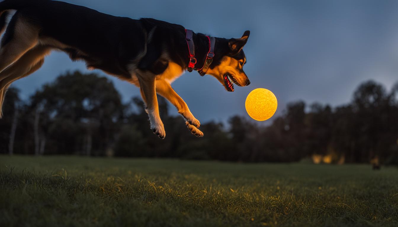 Interactive Dog Toys for Night Play