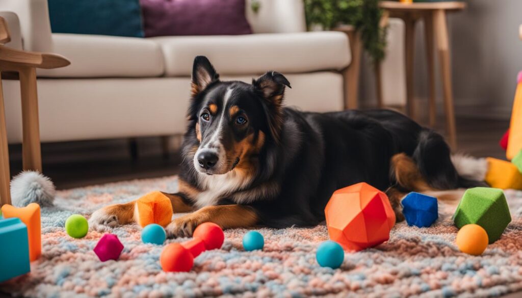 Introducing toys to aging canines