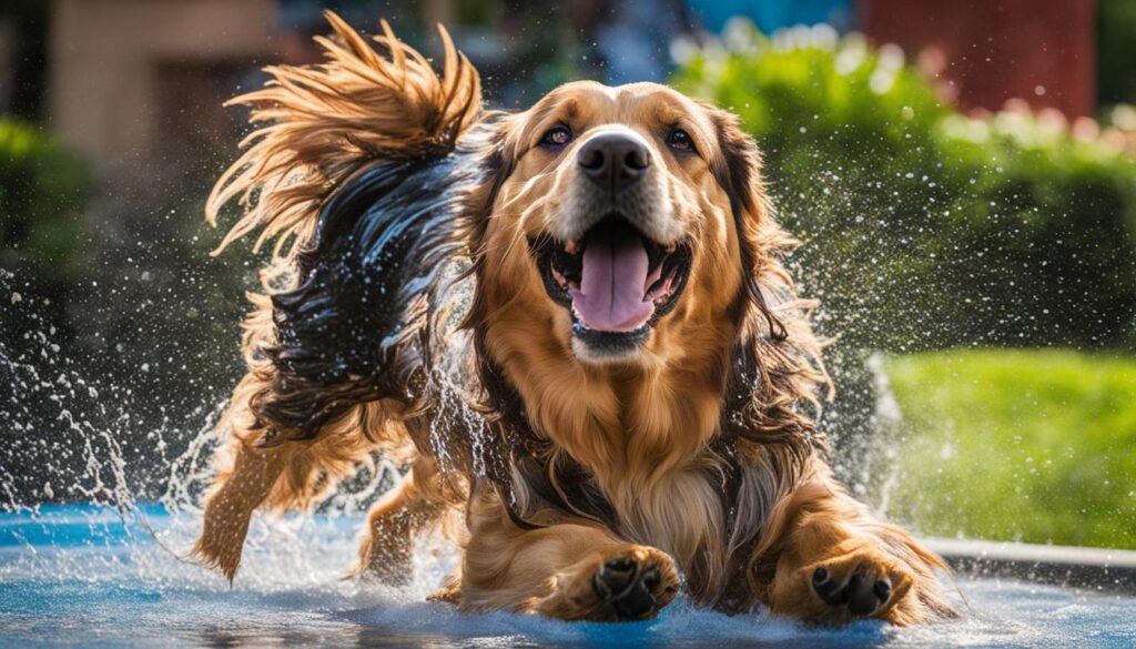 Peteast Dog Splash Pad