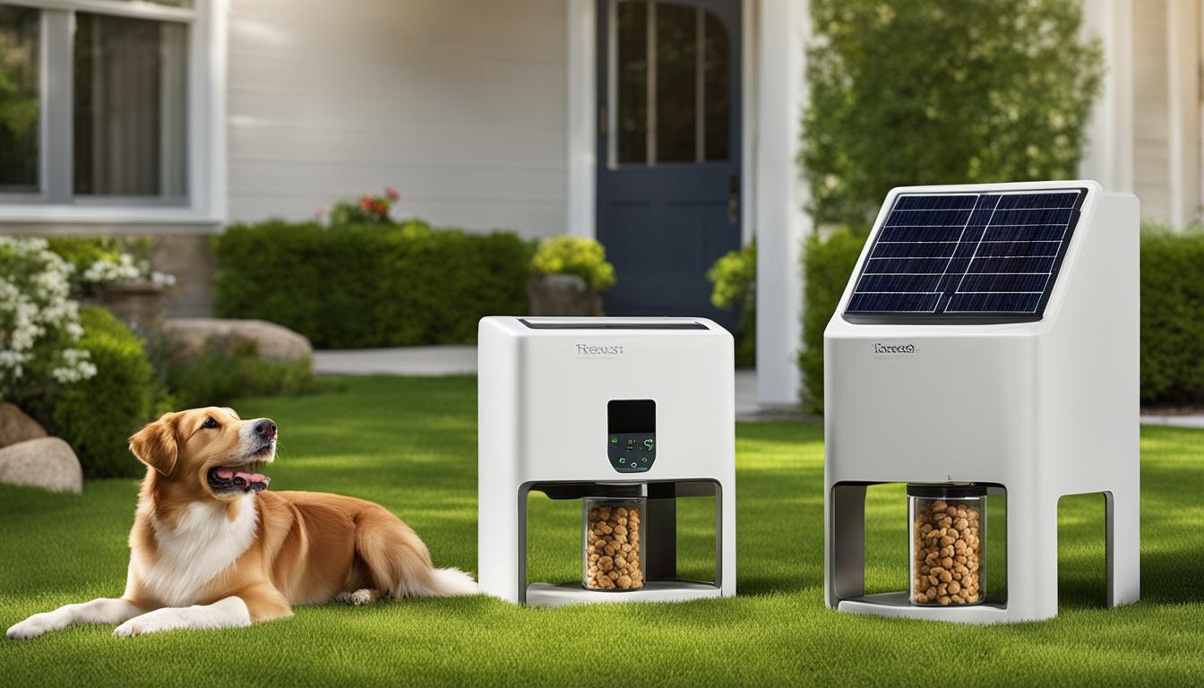 Solar-Powered Dog Dog Treat Dispensers