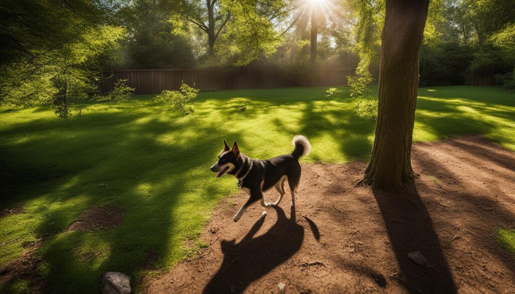 Solar-Powered Dog Safety Cameras in outdoor environment
